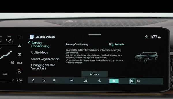 EV Battery Conditioning Mode